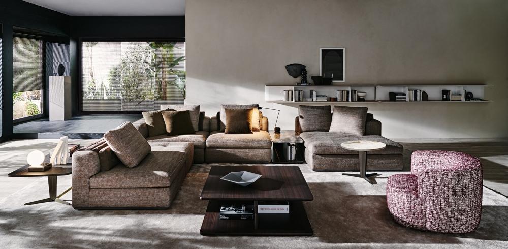 ALBERT Sectional fabric sofa