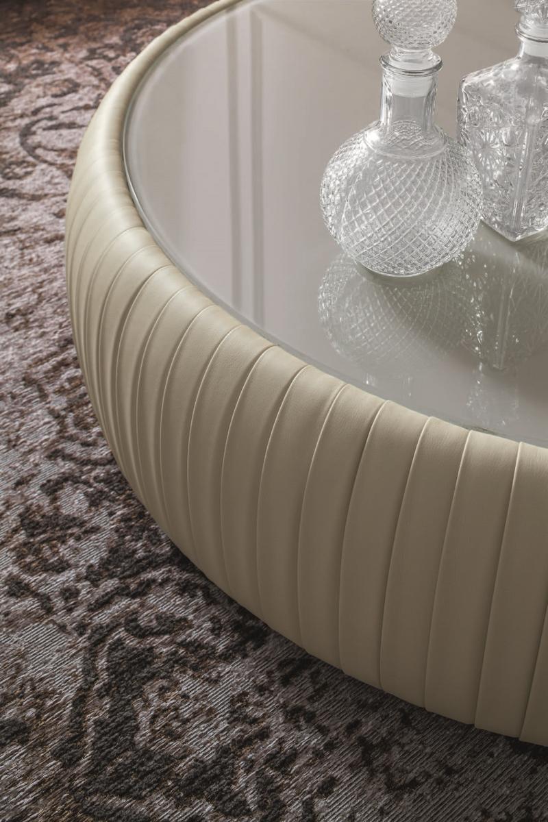 PLISSÈ Low Eco-leather coffee table