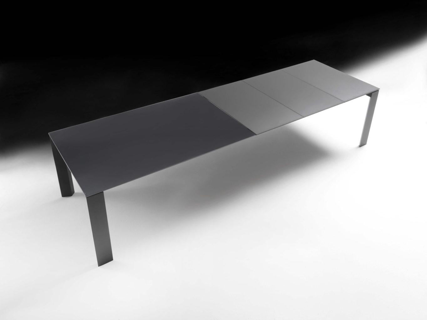PASCAL Rectangular glass table