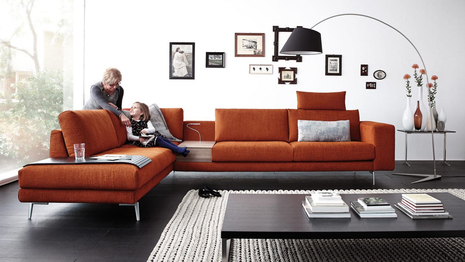OMEGA Corner nabuk sofa