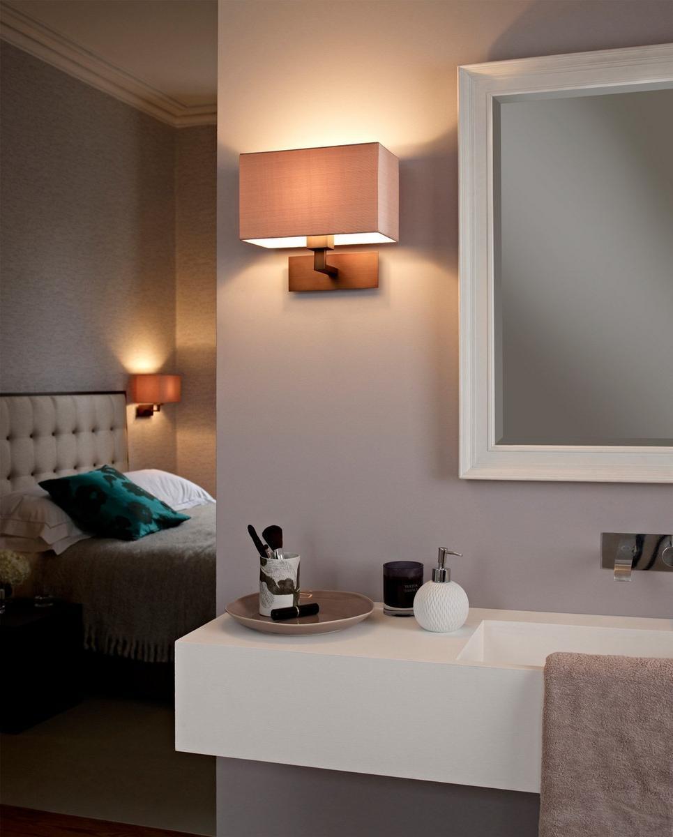 PARK LANE GRANDE Wall lamp in steel and fabric