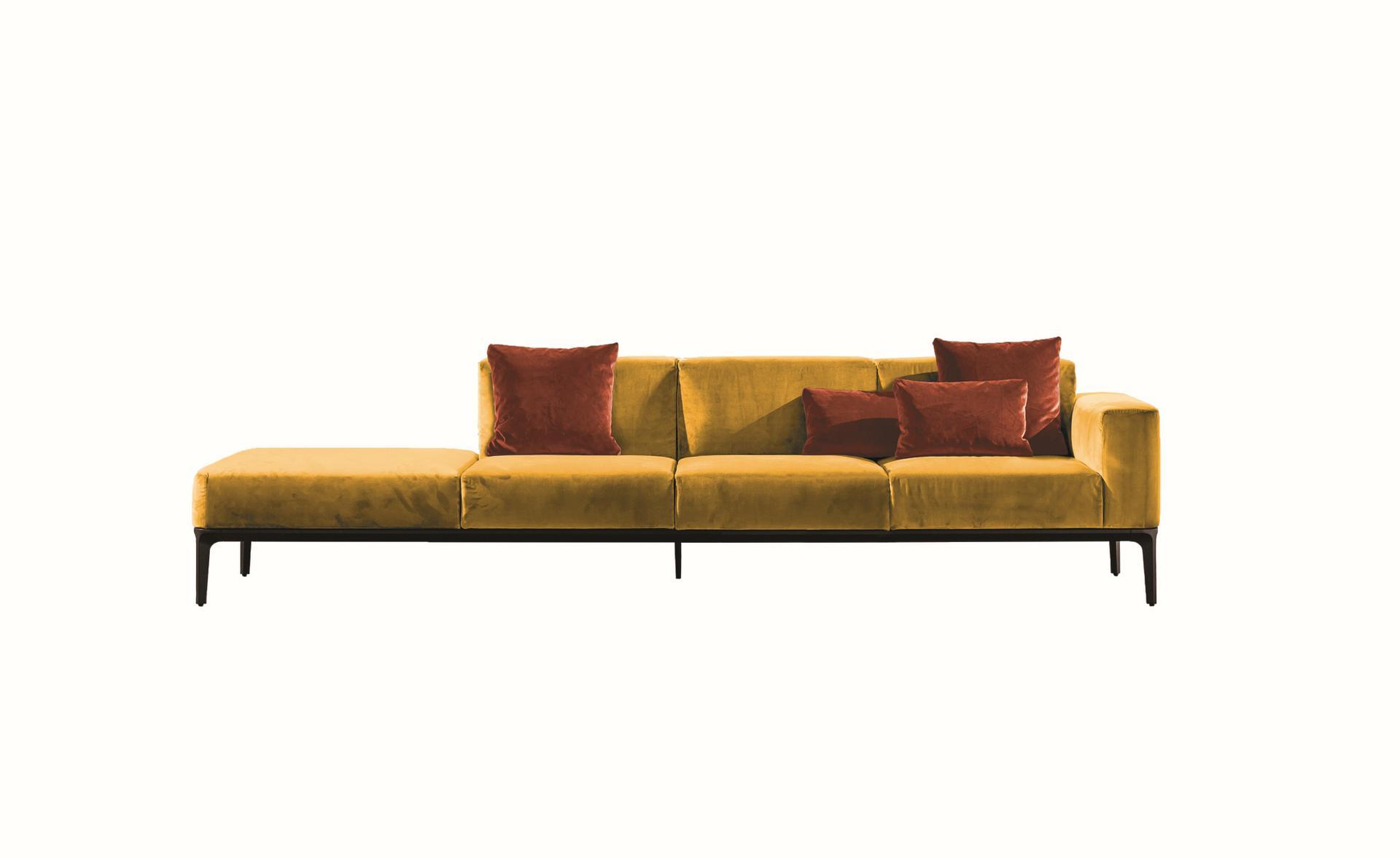 SLIM Sectional 4 seater fabric sofa