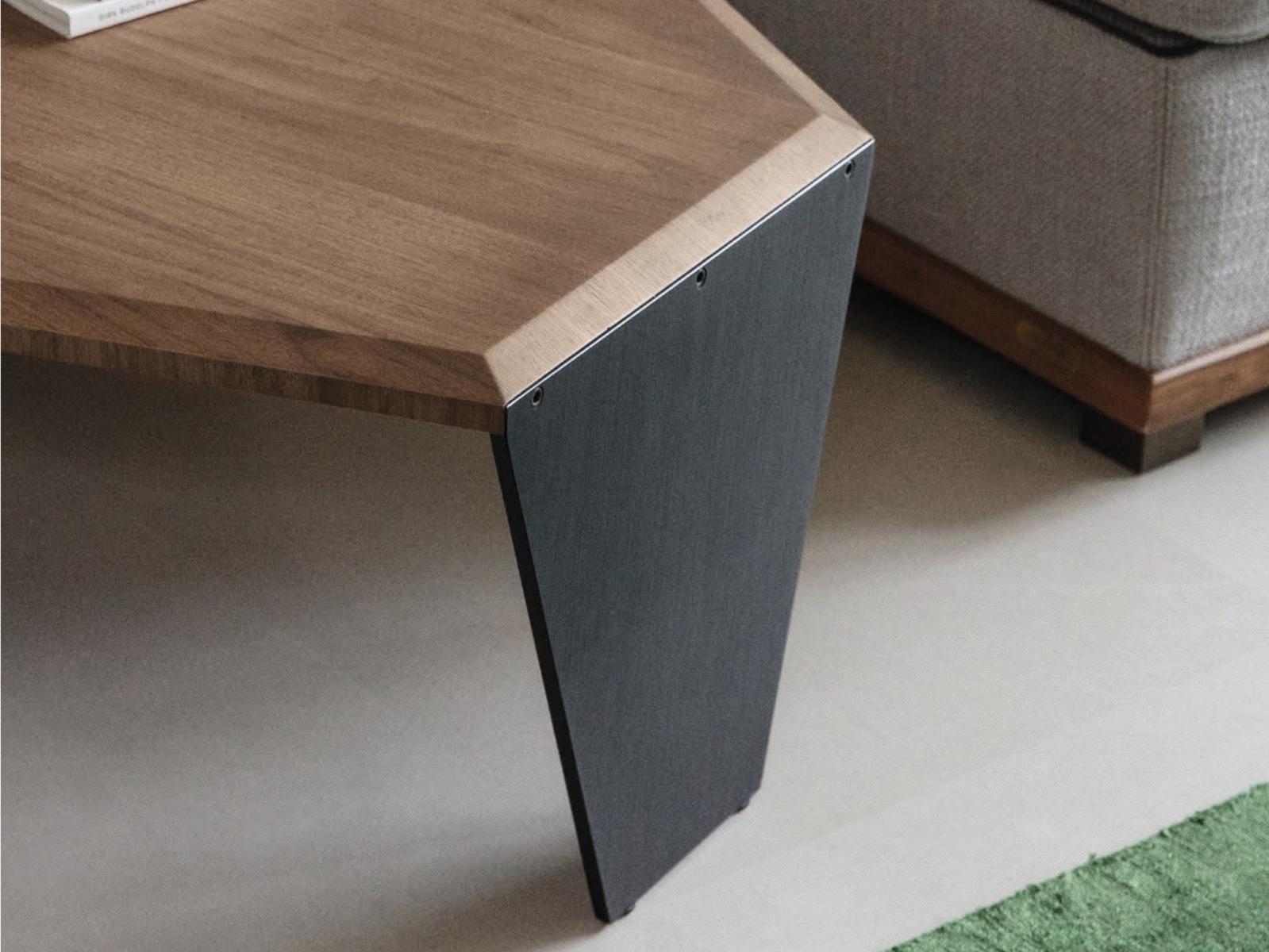 TORTUGA Walnut coffee table for living room