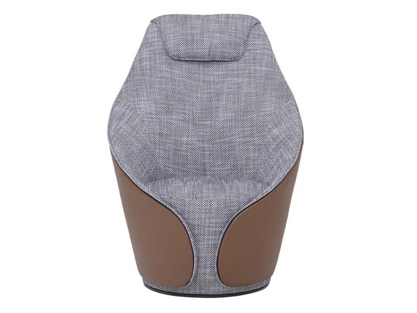 MAMA Upholstered fabric armchair with headrest