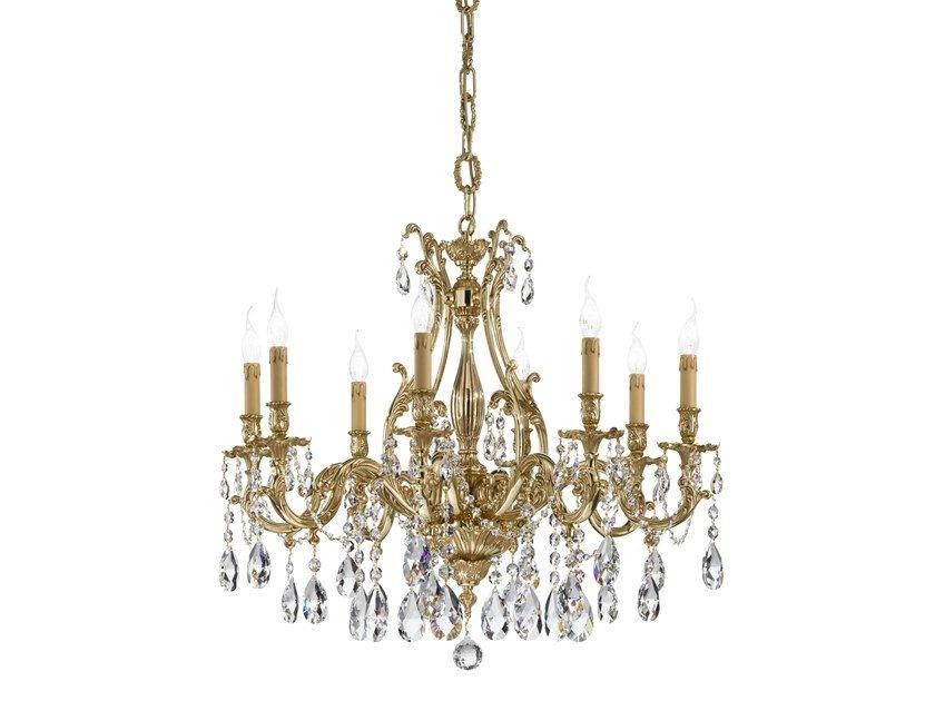VERSAILLES 093/8-SH/G French Gold chandelier with Schoeler Crystals