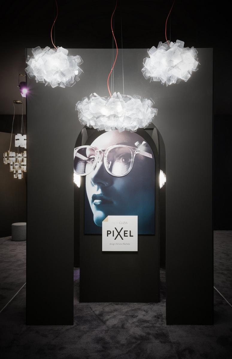 CLIZIA PIXEL LED Cristalflex® pendant lamp