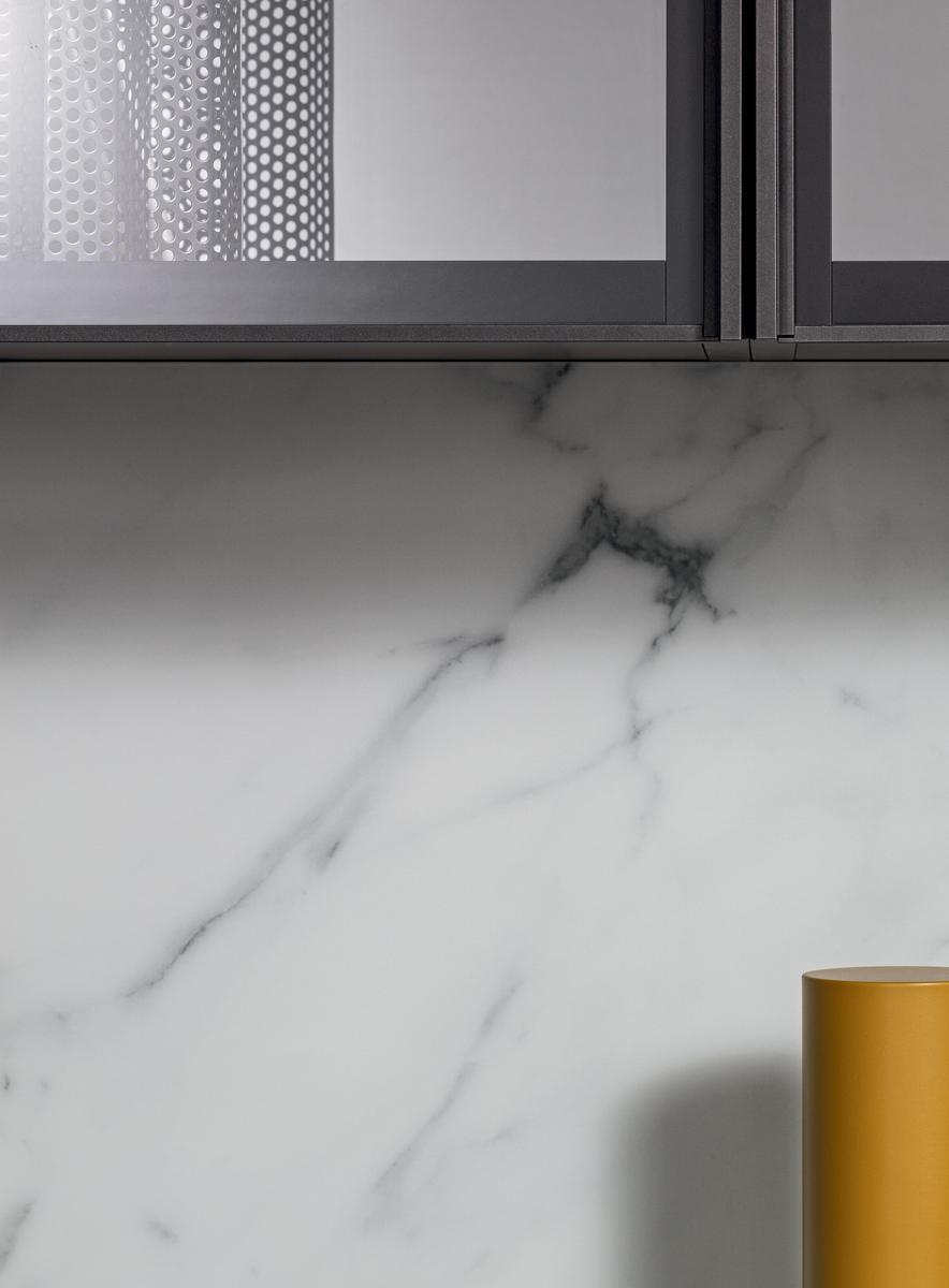 SPAZIO 03 Sectional marble and wood storage wall SPAZIO 03 Sectional marble and wood storage wall