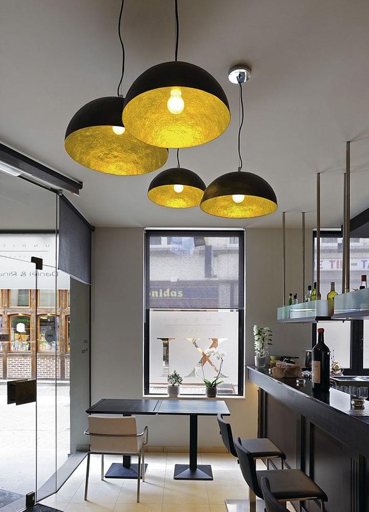 FORCHINI Plastic pendant lamp with dimmer in a contemporary style