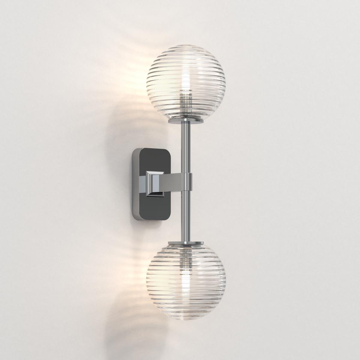 TACOMA TWIN LED zinc wall lamp for bathroom
