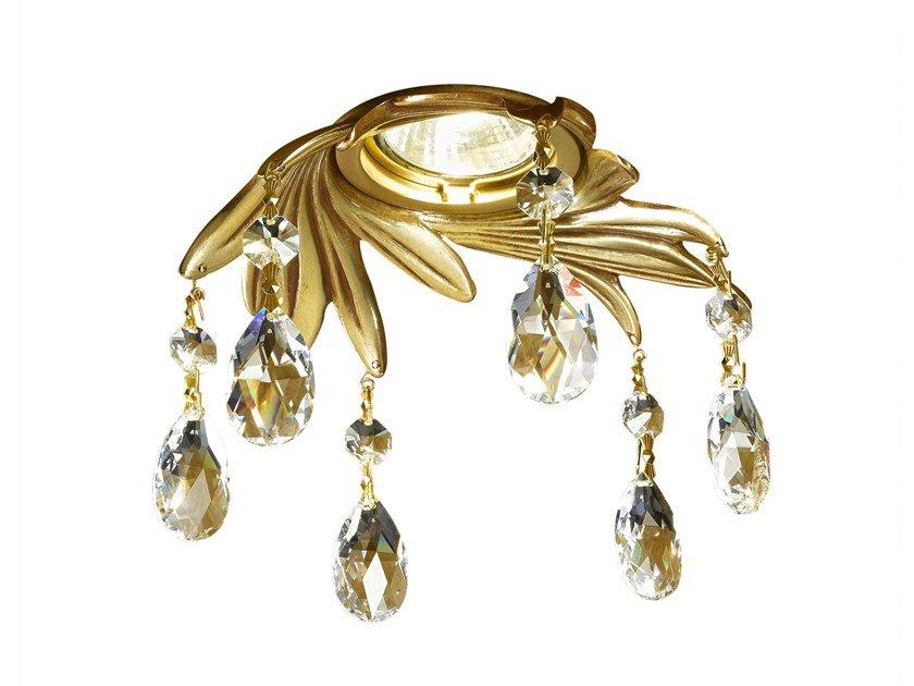 SOLEIL DL7805-GO-SH French Gold down light with Schoeler crystals