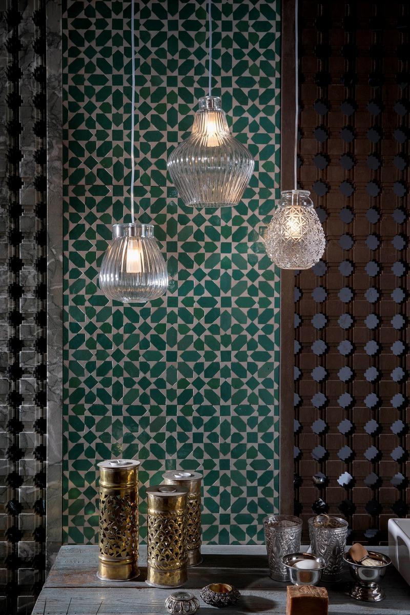 CERAUNAVOLTA Direct light glass pendant lamp