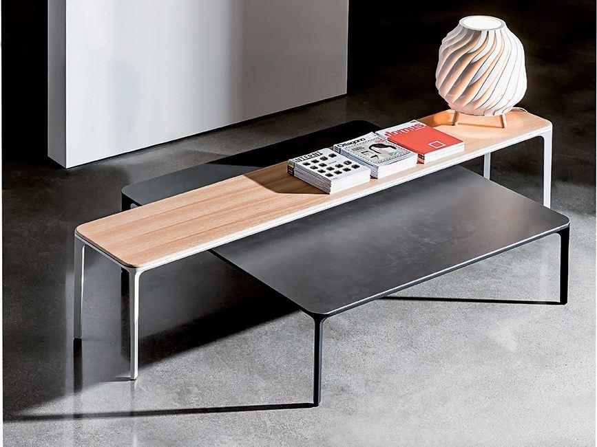 SLIM Rectangular ceramic coffee table