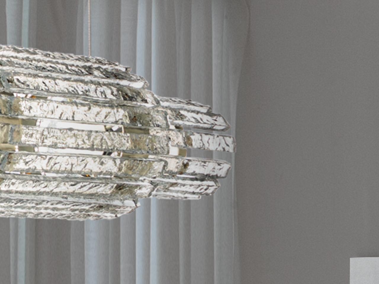 VEGAS BIL 90 LED glass pendant lamp