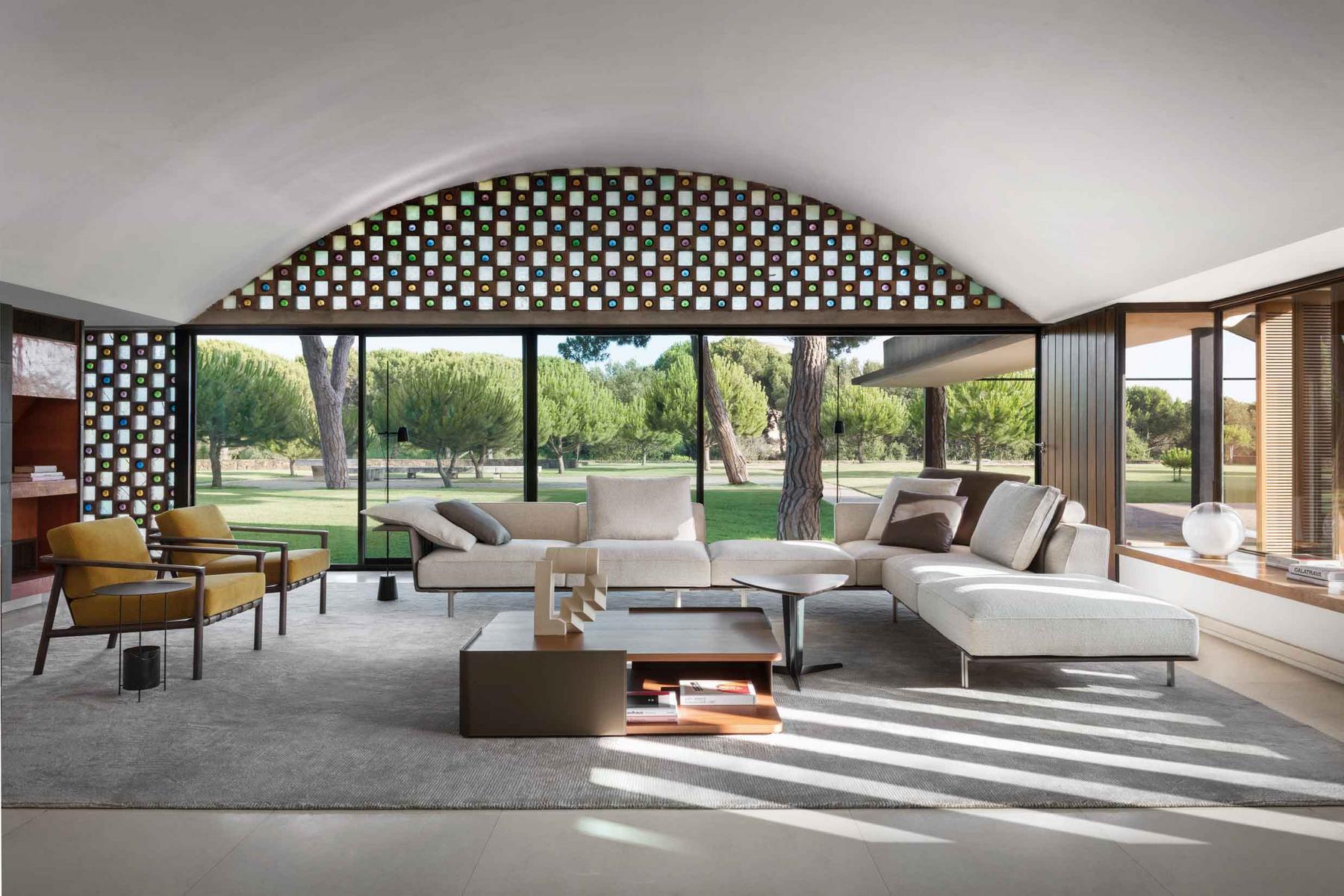 GREGOR Sectional fabric sofa