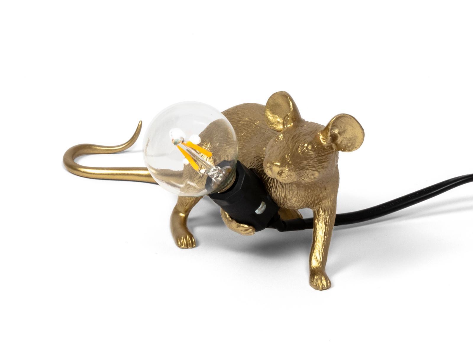 MOUSE LAMP GOLD - LOP LED resin table lamp