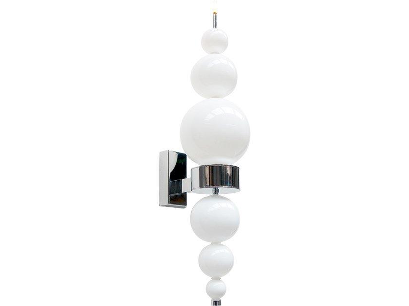 TEARS FROM MOON W1 Direct-indirect light glass wall lamp