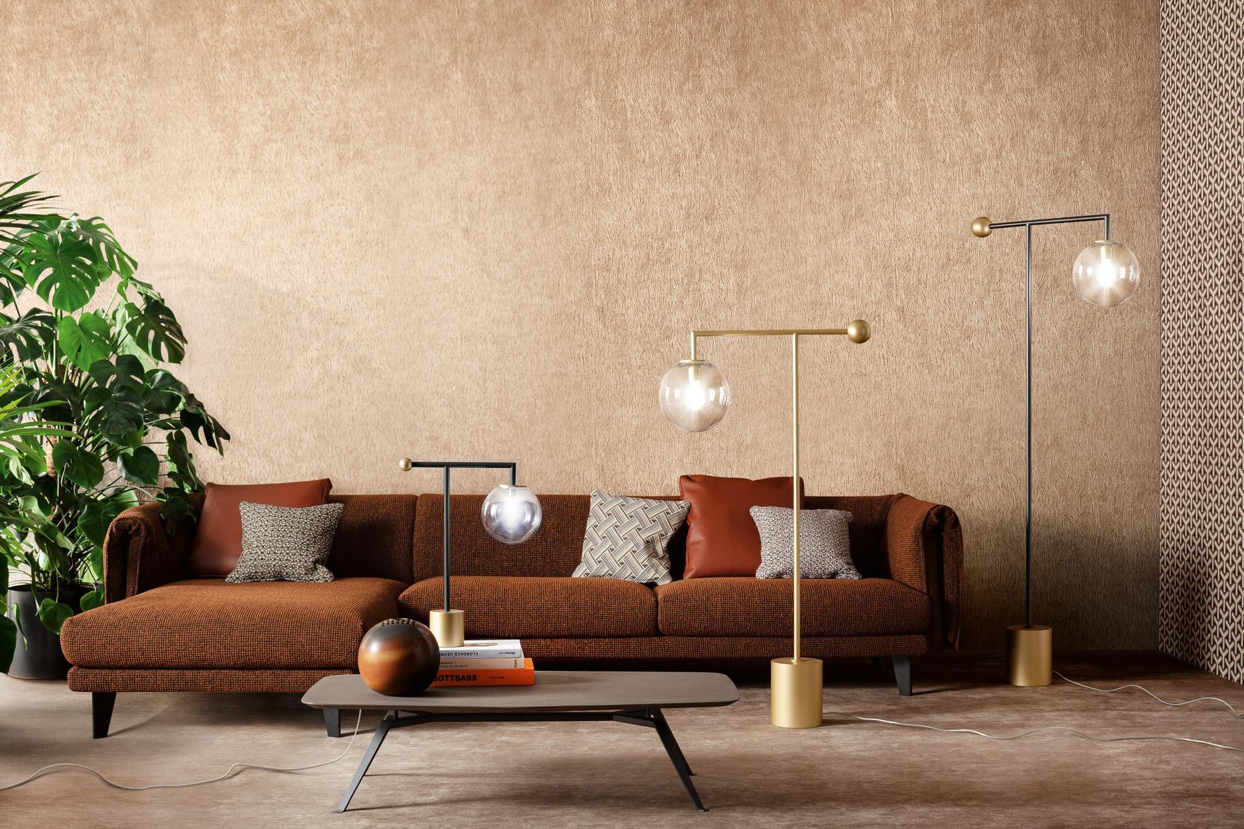 BARDOT LED painted metal floor lamp