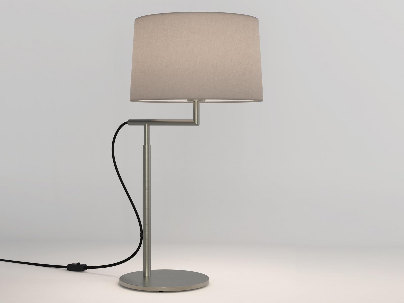 TELEGRAPH Led table lamp in steel and fabric