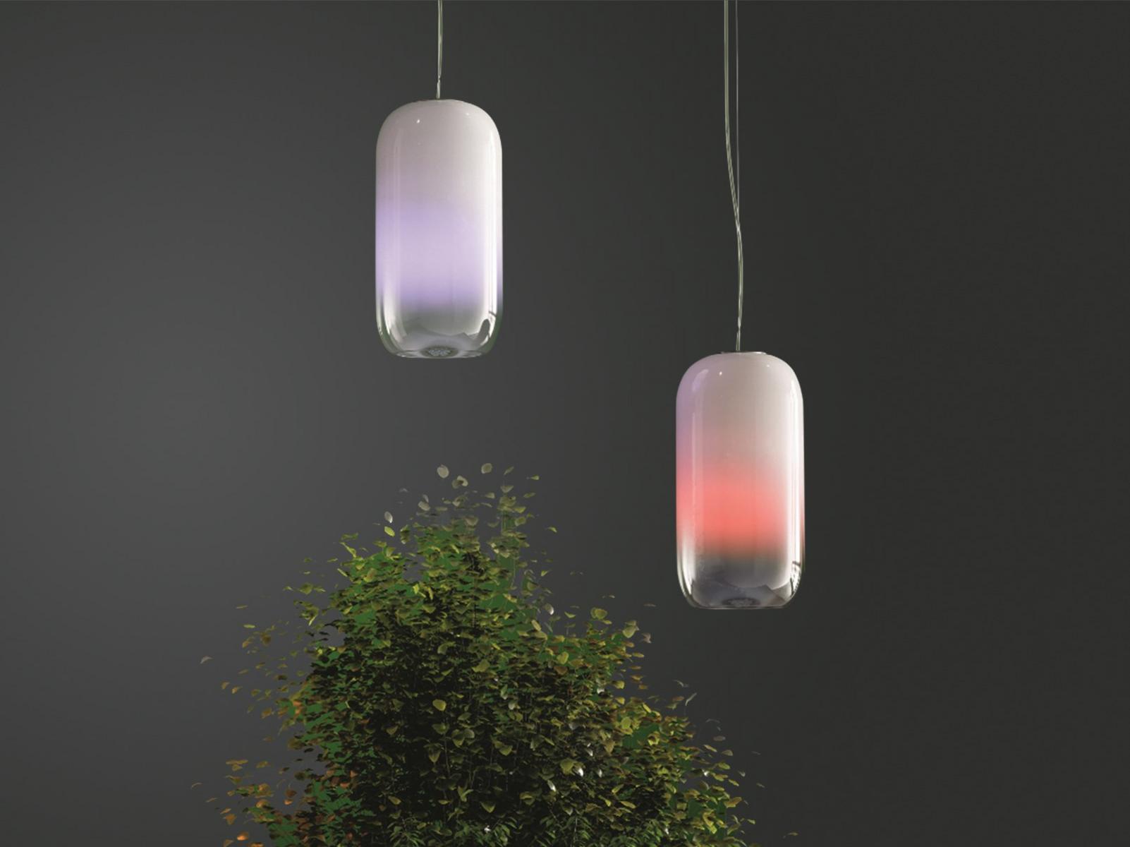 GOPLE LED blown glass pendant lamp