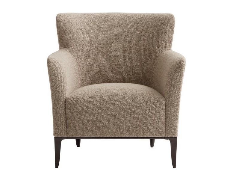 GENTLEMAN Fabric armchair with armrests