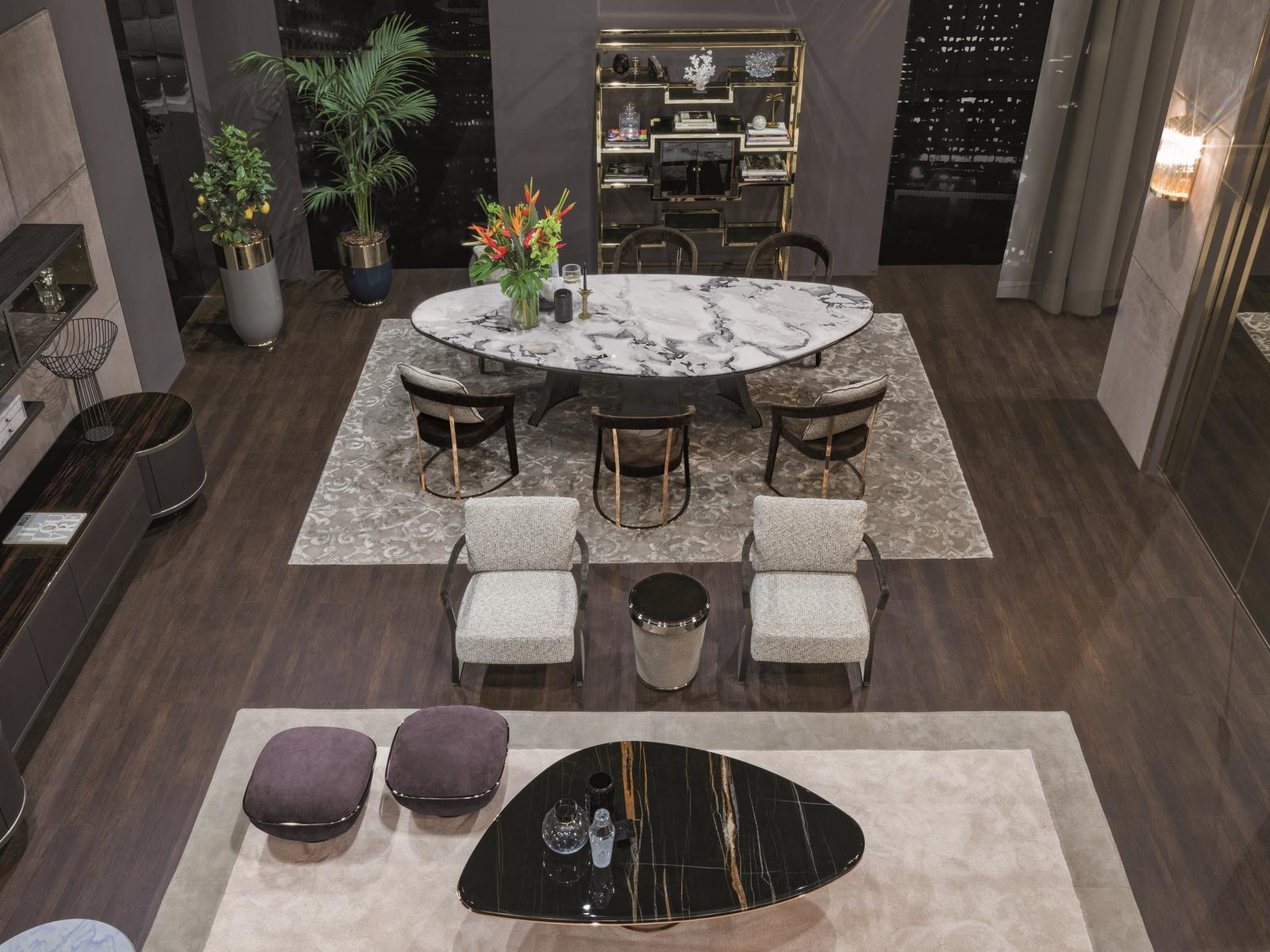 DAMIEN Round ceramic table
