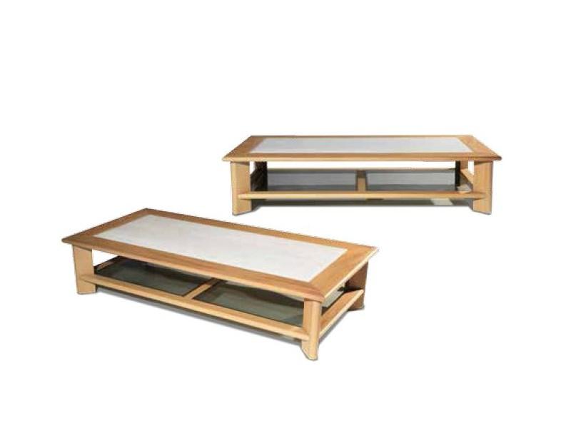 GALLOWAY Low iroko garden side table