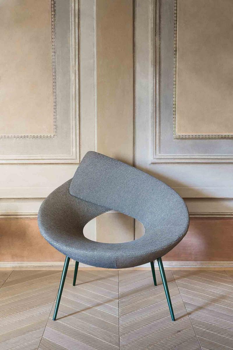 LOCK Upholstered fabric easy chair