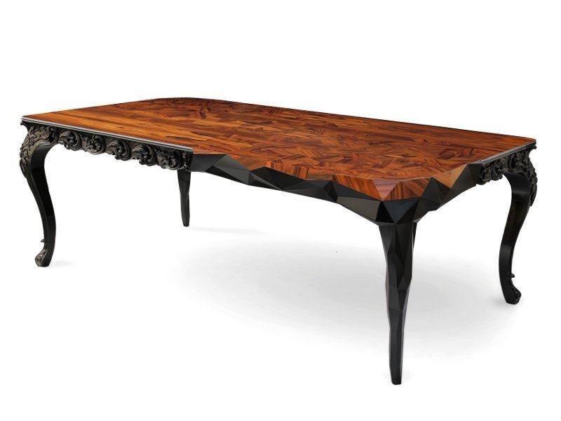 ROYAL Rectangular rosewood dining table