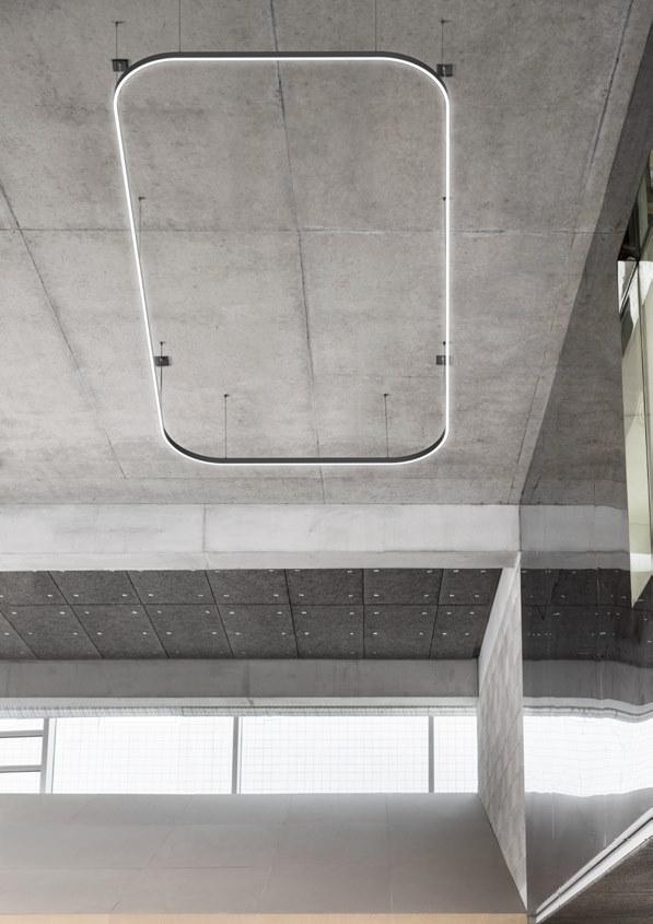 ZIRKOL SQUARE LED extruded aluminium pendant lamp