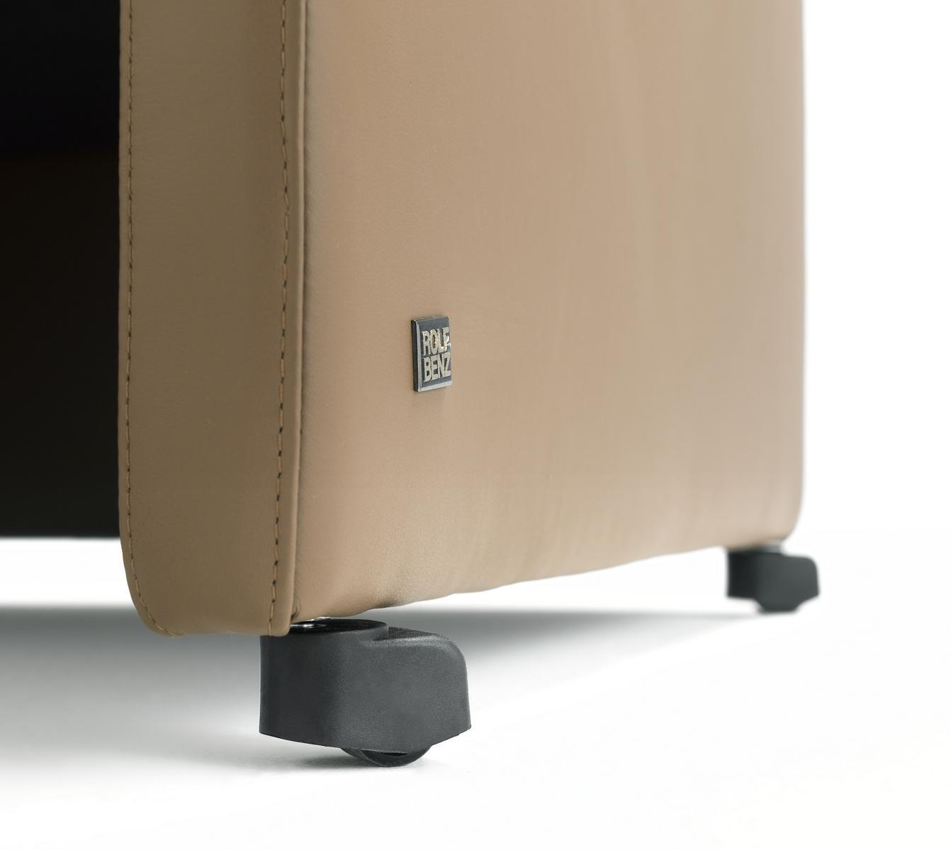 011 EGO Leather armchair with castors