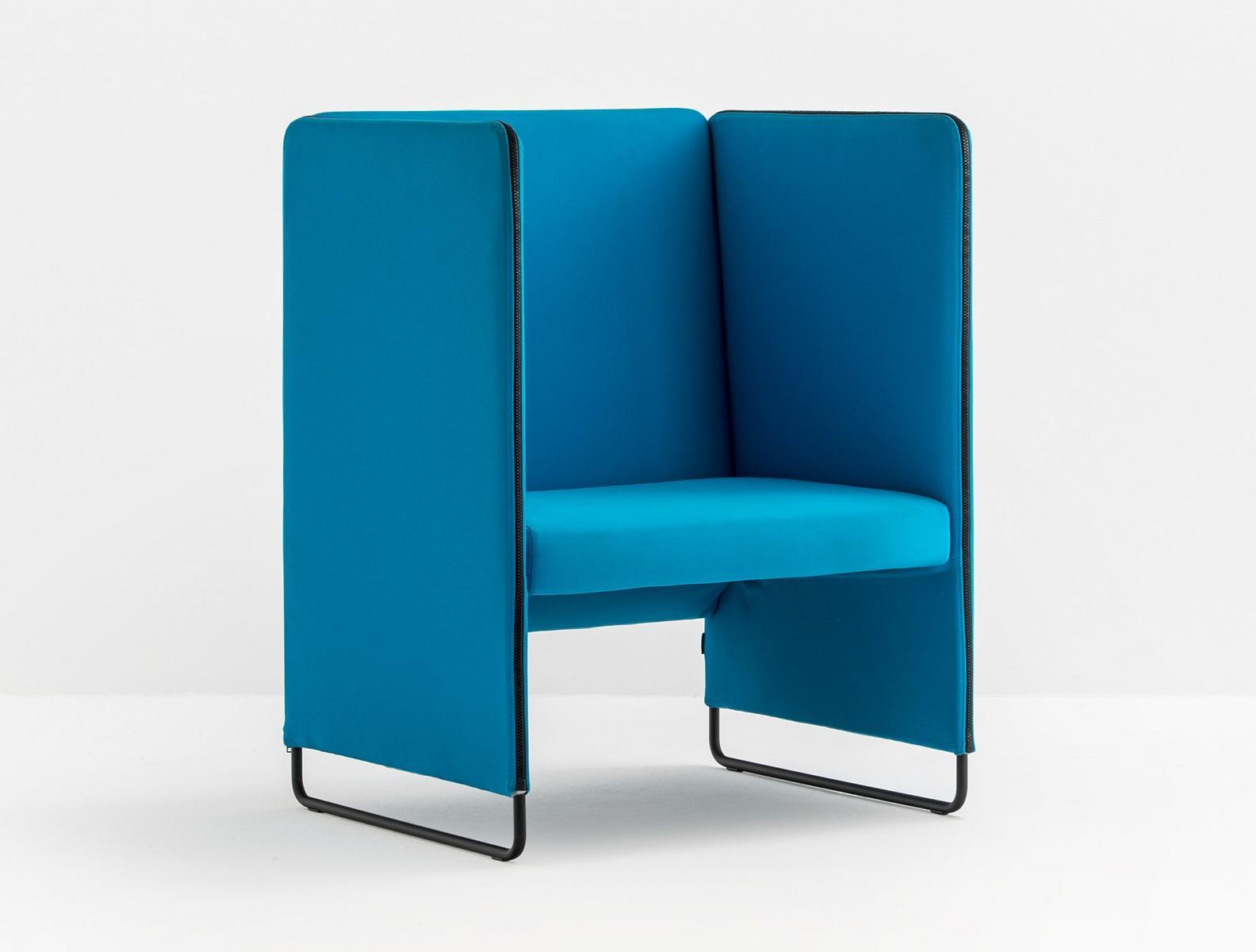 ZIPPO ZIPL1P Upholstered fabric armchair