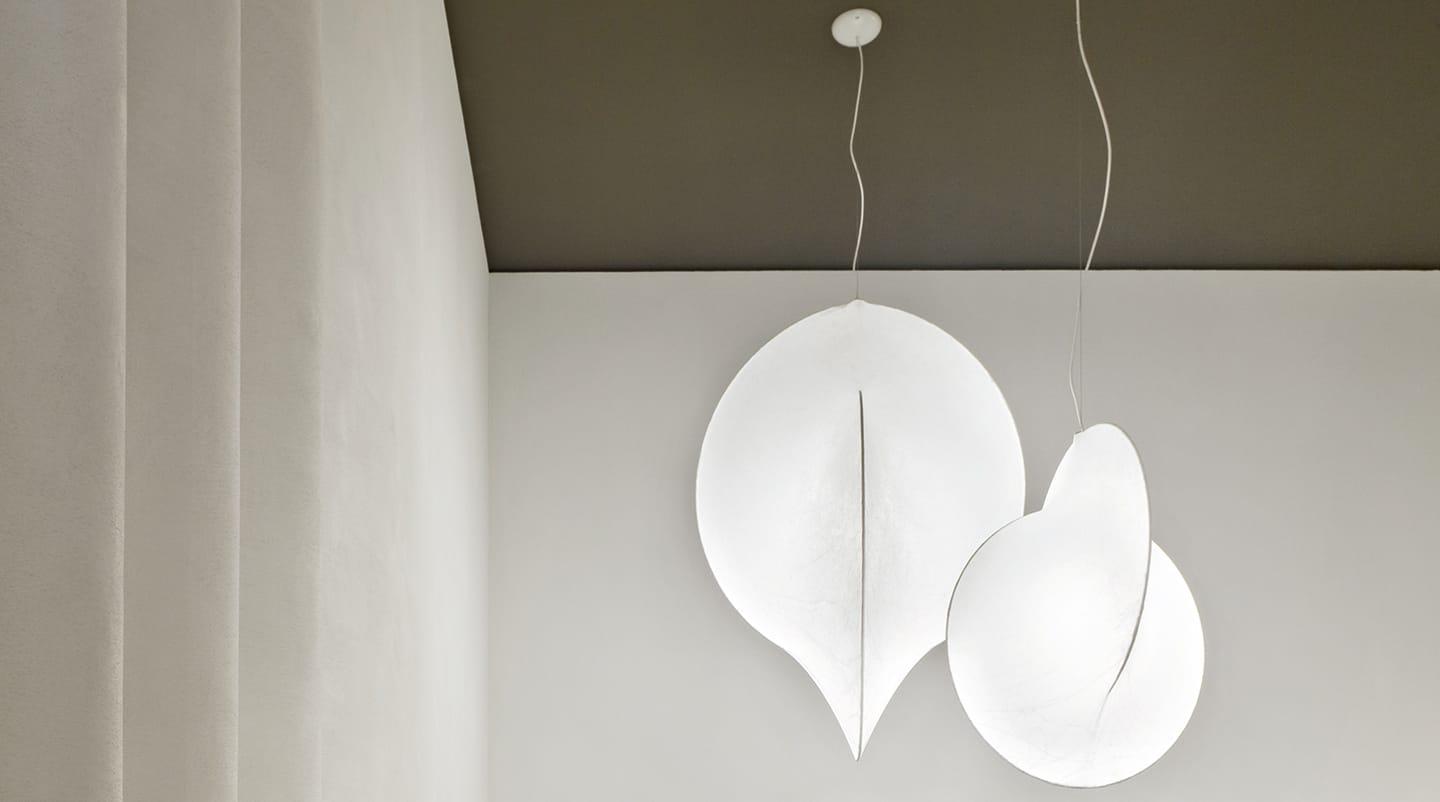 COCOON OVERLAP LED cocoon resin pendant lamp with dimmer