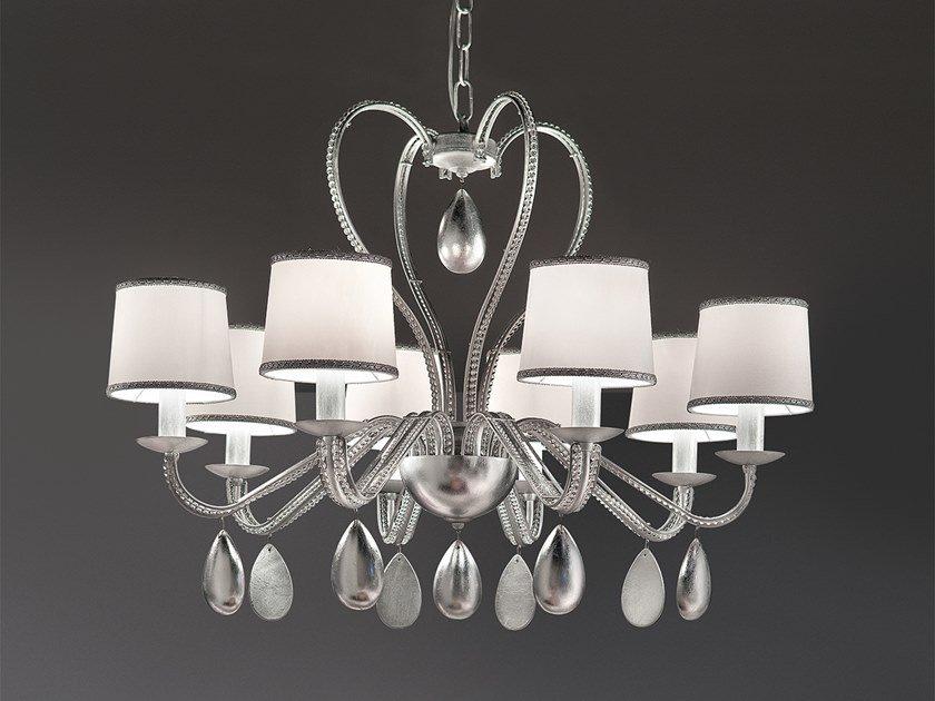 NOBLESSE 8 / NOBLESSE 6 Metal chandelier with crystals