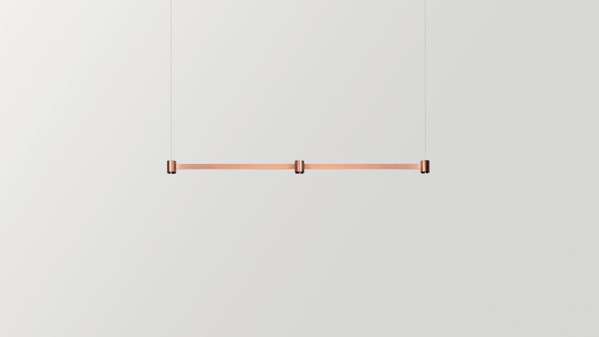 ART LED direct light brass pendant lamp