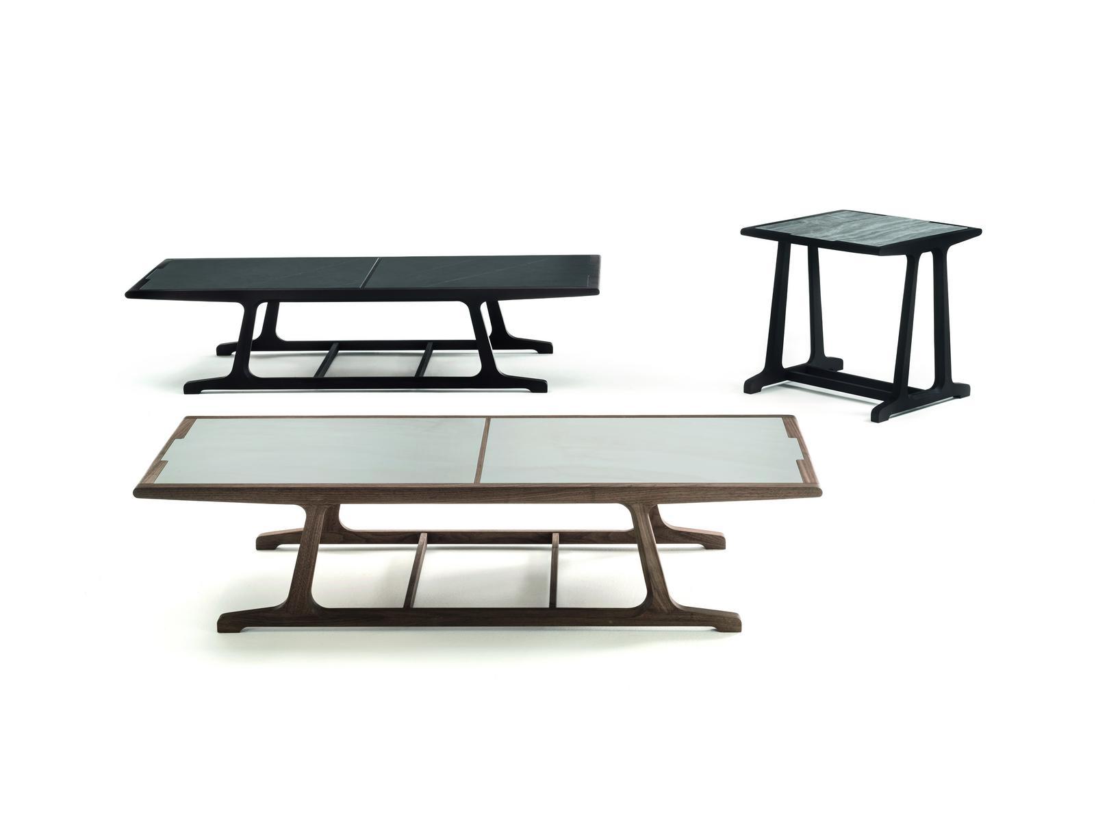 ARCHÈ Square porcelain stoneware high side table