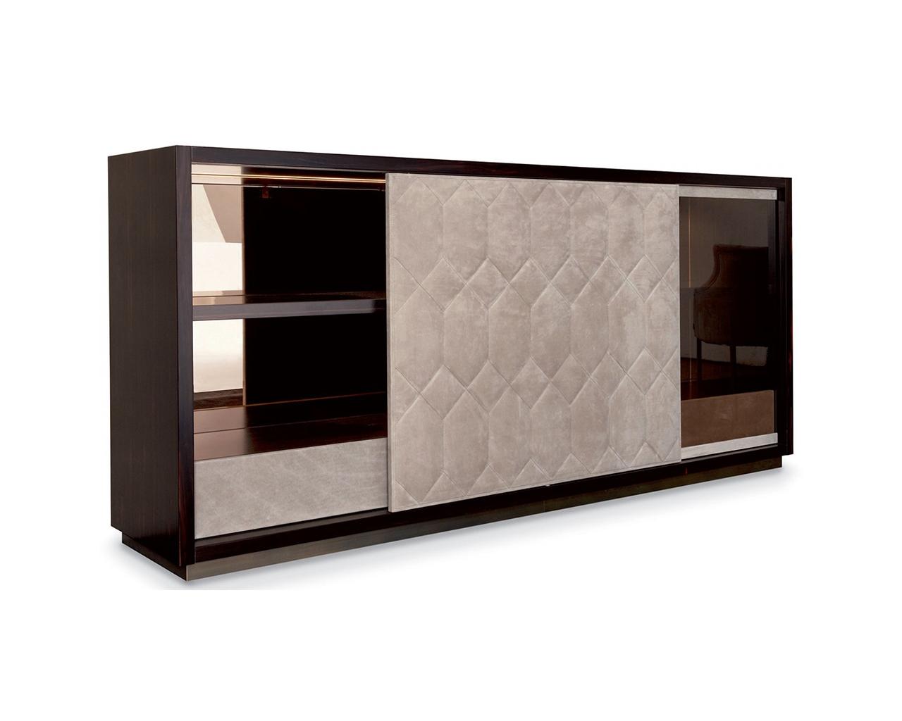 TATIN Ebony sideboard in a classic style with flap doors