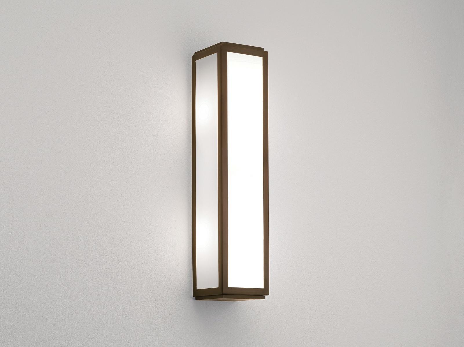 MASHIKO 360 CLASSIC Glass and steel wall lamp