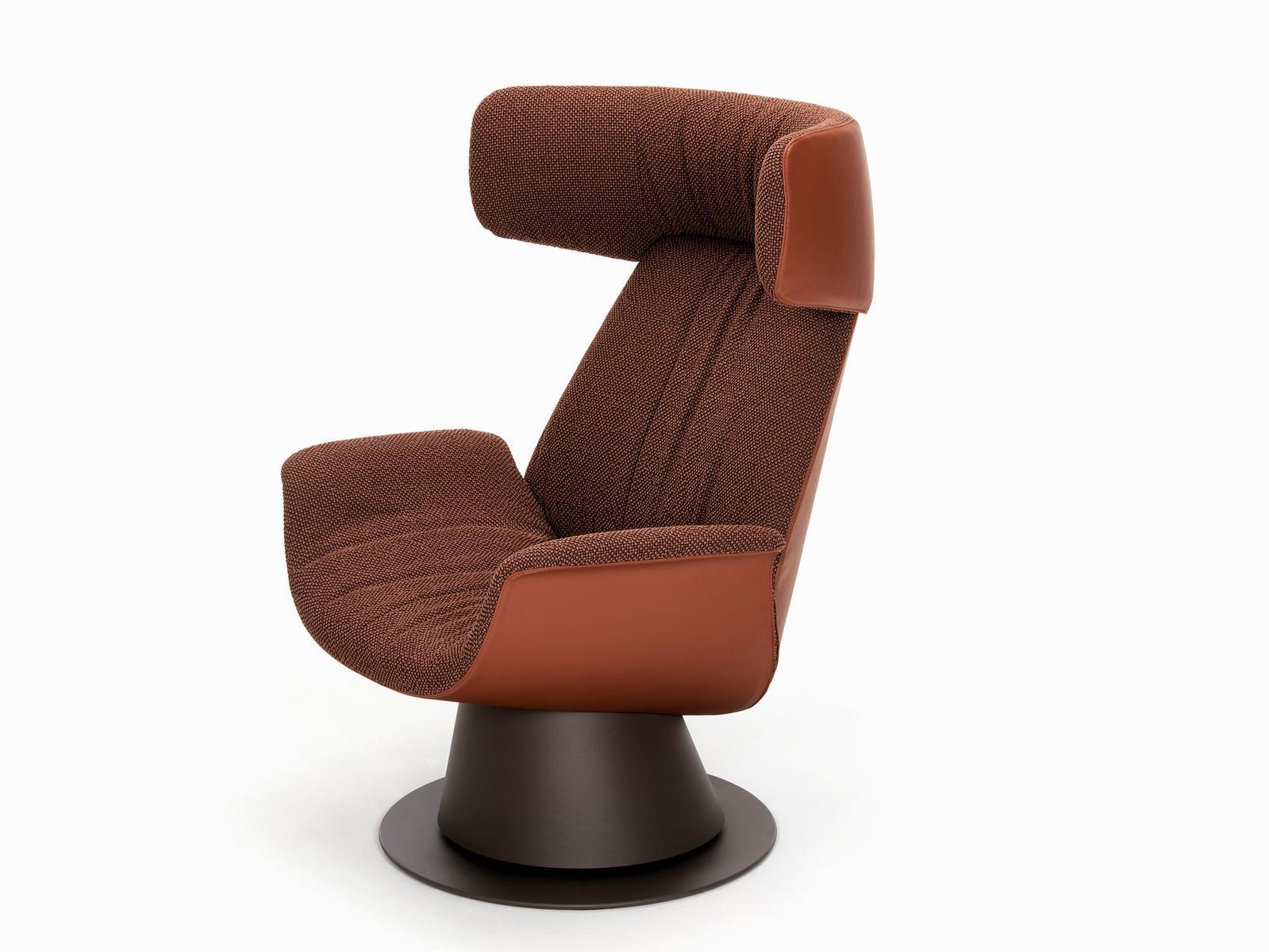 ILA 2020 Swivel armchair with headrest