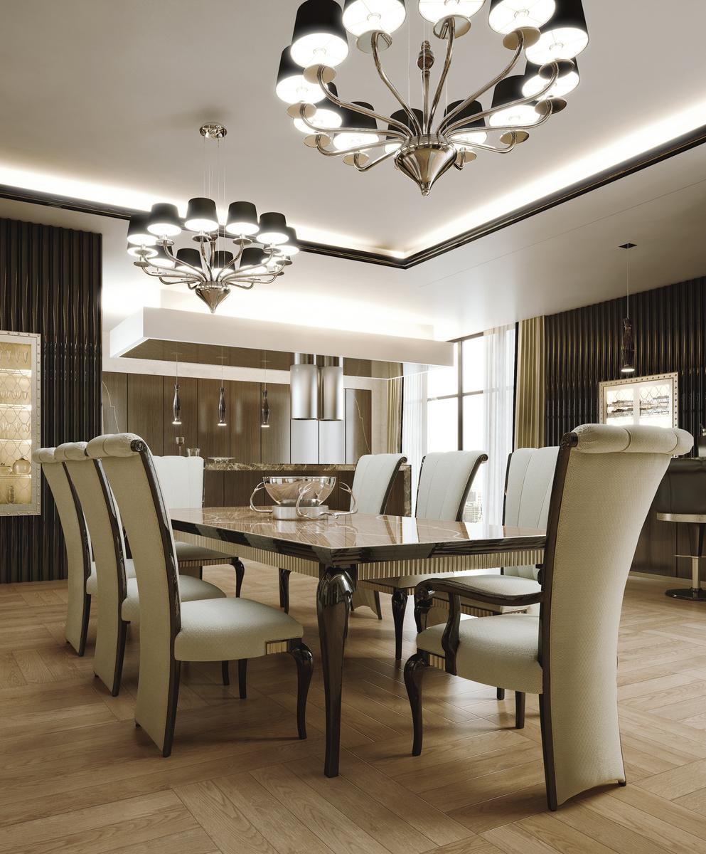 MANHATTAN Extending rectangular walnut table