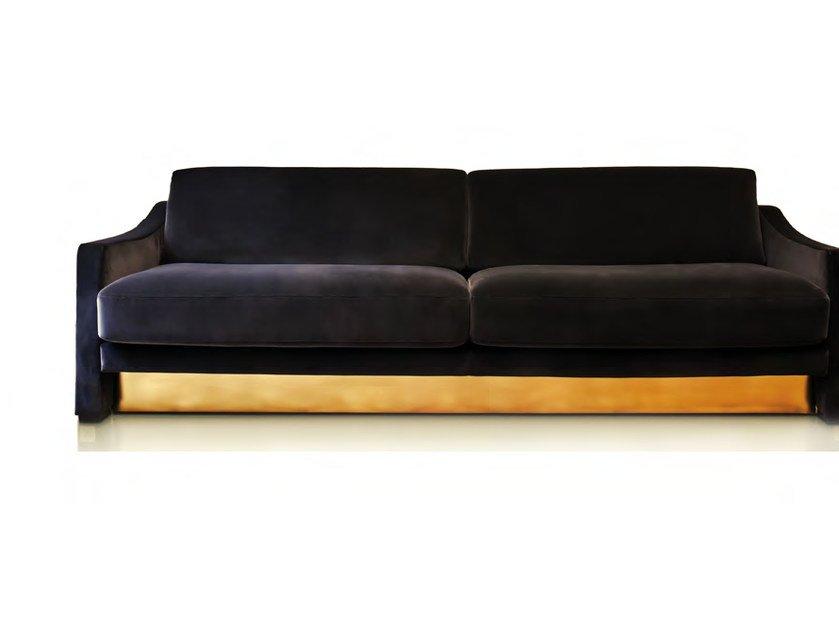 MUZIO Upholstered 3 seater velvet sofa