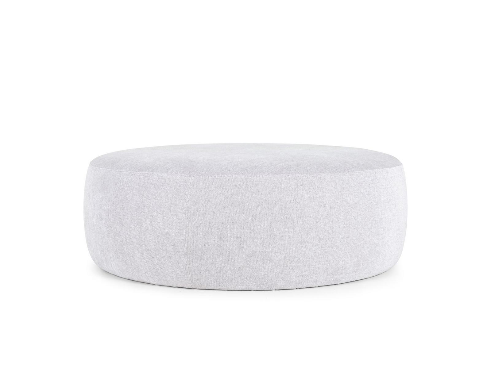 POOOF Upholstered round pouf with removable lining