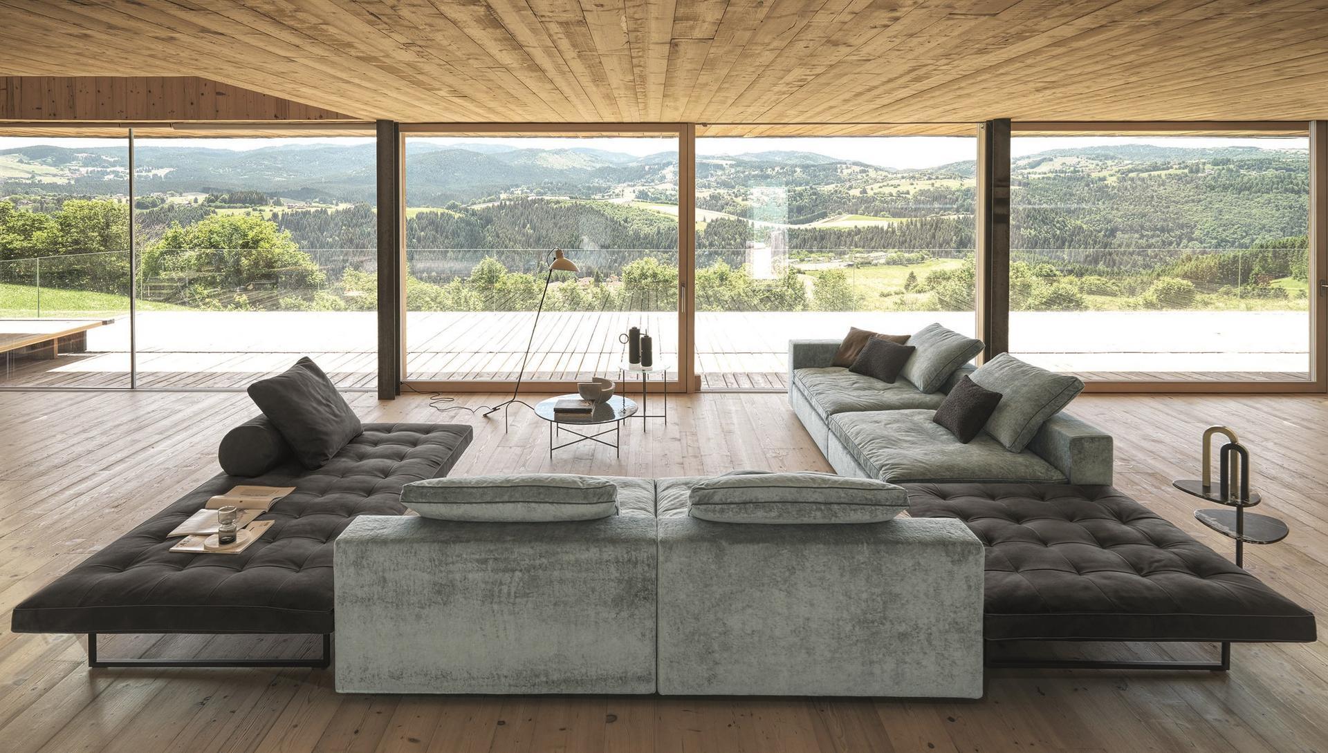 KUBIC Sectional fabric sofa with removable cover