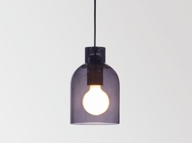 MANTELLO GLASS E27 Blown glass pendant lamp