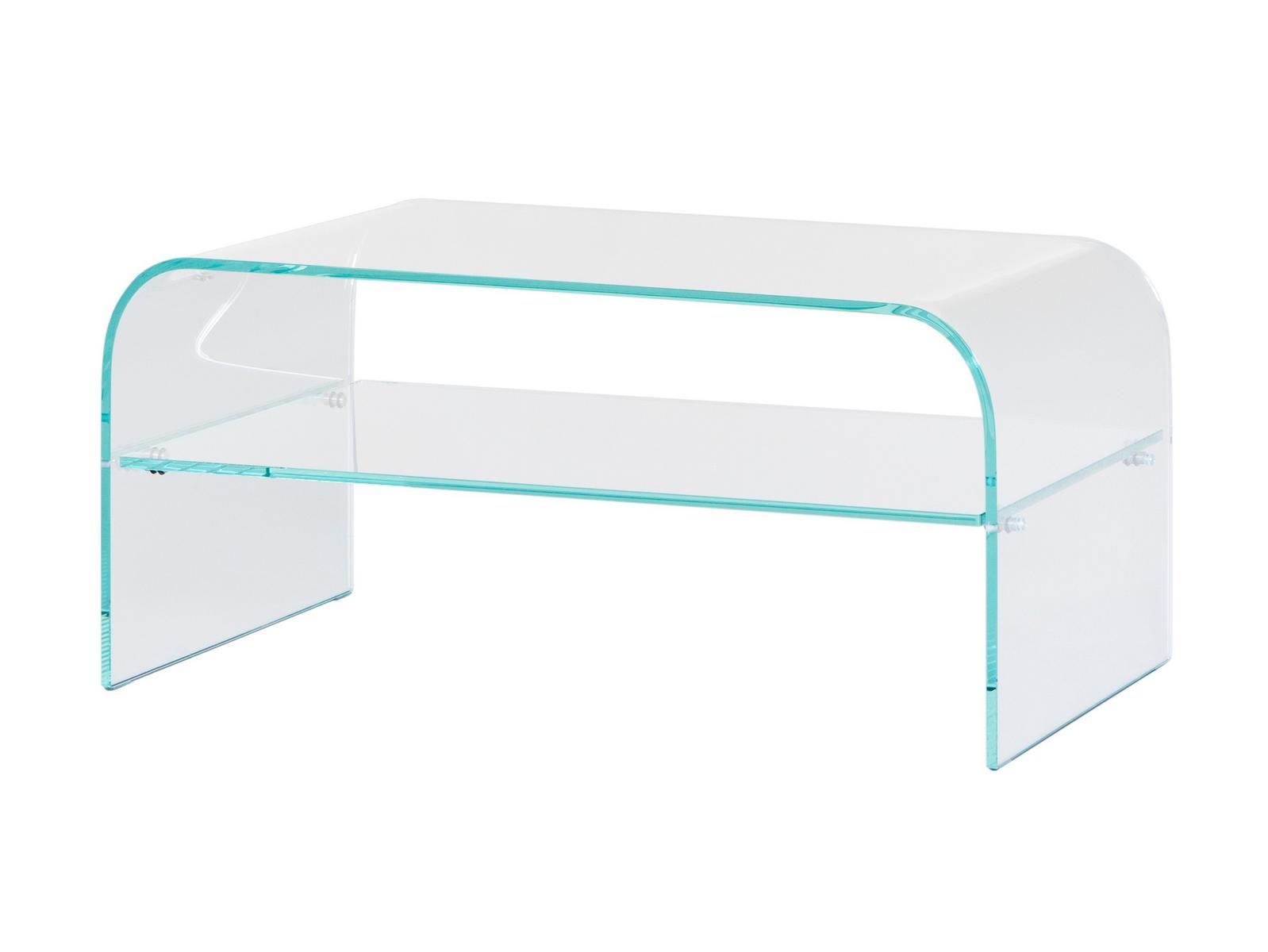 CLASSIC Low rectangular glass coffee table