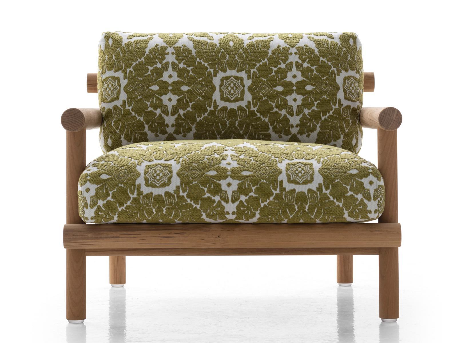 AYANA Fabric garden armchair with armrests
