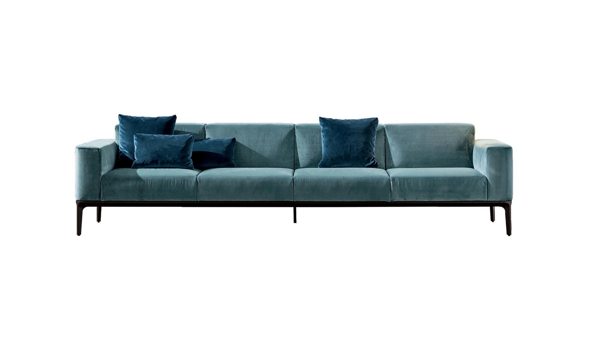 SLIM Sectional 4 seater fabric sofa