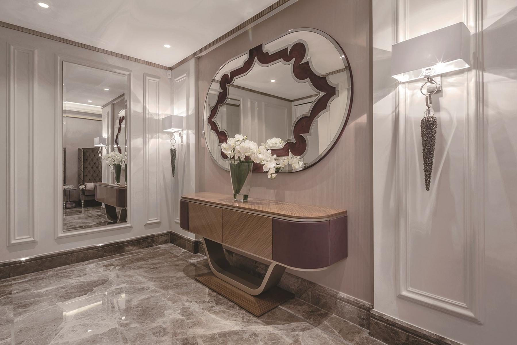 BYRON Oval glass mirror