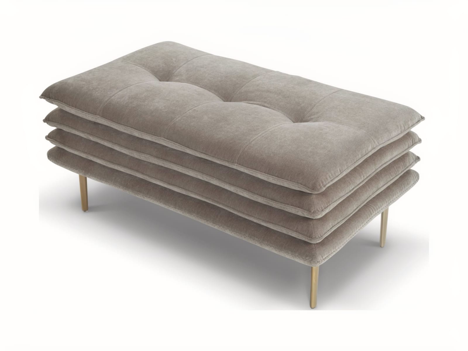 MATER FAMILIAS Stylish, multi-layered Mater Familias poufs offer comfort, practicality, and versatility for any room, enhancing space with a unique design accent.