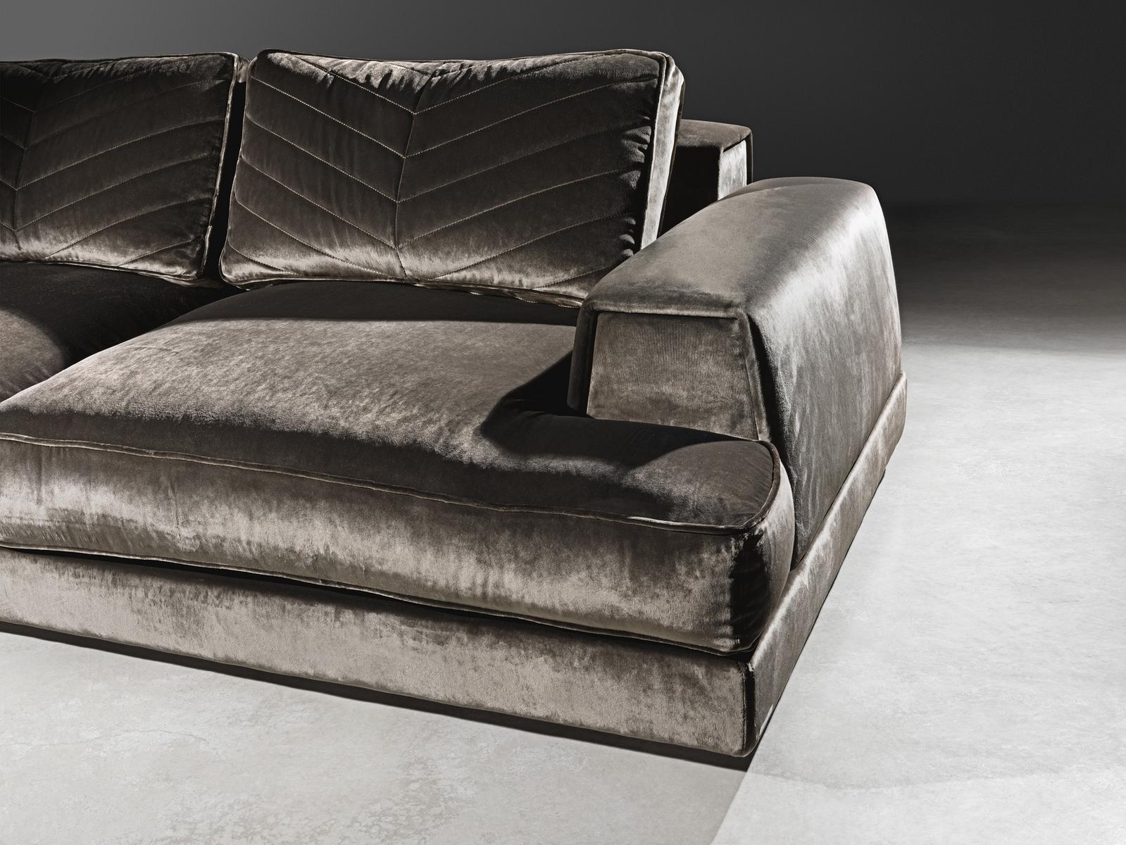 XAVIER Sectional 4 seater fabric sofa