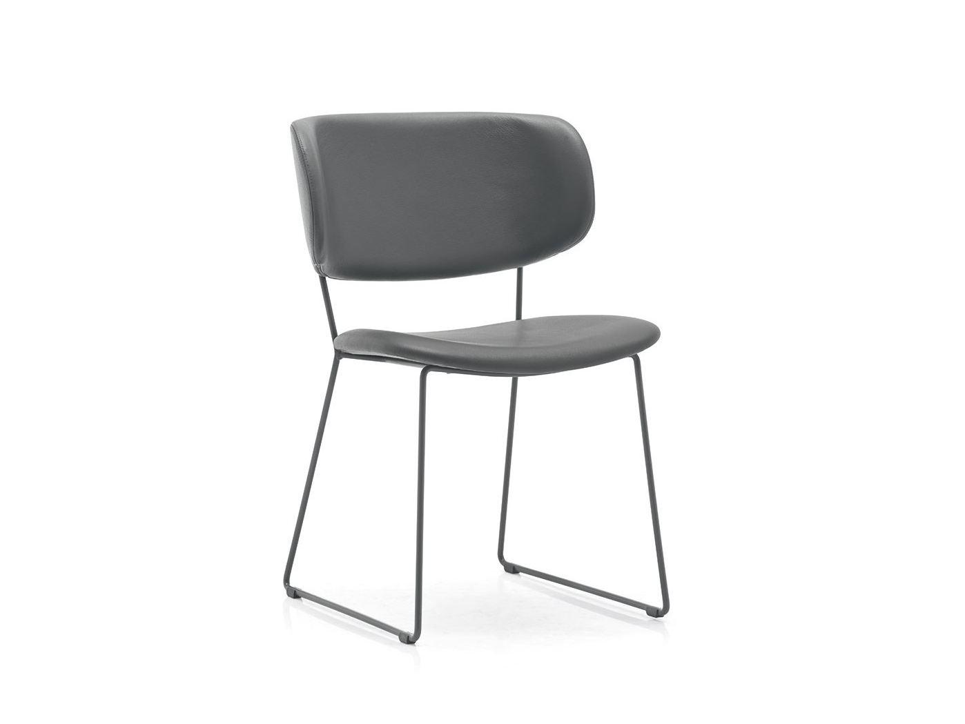 CLAIRE M Upholstered leather chair